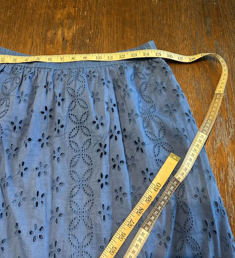 Dress Naod Blue Eyelet Embroidered Tiered Cotton Maxi Skirt - Picture 5 of 6
